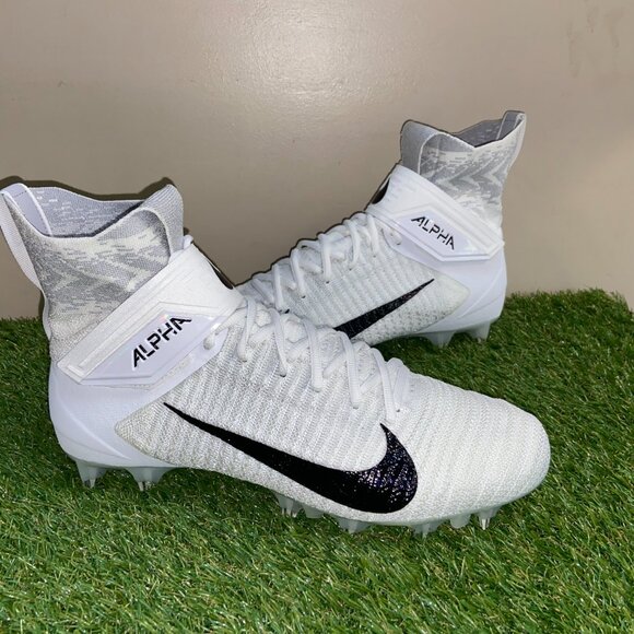 Nike Alpha Menace Elite 2 White P Football Cleats Men\'s WIDE BV3298-100 NEW main image 8